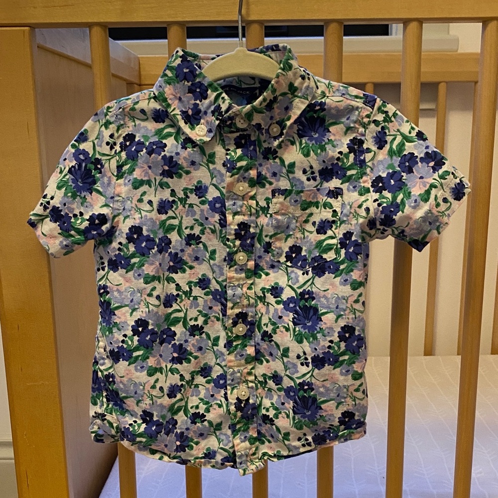 Janie and Jack Boys Linen Shirt - 12-18 months